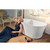 Aquatica PureScape AquateX™ Freestanding Solid Surface Unique-Shaped Bathtub, Matte White