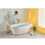 Aquatica Sensuality™ Freestanding Oval Solid Surface Bathtub, Matte White