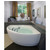 Aquatica Cleopatra™ Corner Acrylic Bathtub, High Gloss White