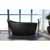 Aquatica Emmanuelle 2 Freestanding Solid Surface Unique-Shaped Bathtub, Black, 66-1/4"W x 35"D x 32-3/4"H