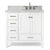 ARIEL Cambridge Collection 37'' White Right Offset Sink Vanity