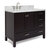 ARIEL Cambridge Collection 43'' Espresso Left Offset Sink Angle Closed View