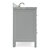 ARIEL Cambridge Collection 43'' Grey Left Offset Sink Side View