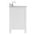 ARIEL Cambridge Collection 43'' White Right Offset Sink Side View