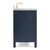 ARIEL Cambridge Collection 43'' Midnight Blue Left Offset Sink Side View