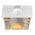 ARIEL Cambridge Collection 55'' Grey Oval Sink Opened View