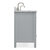 ARIEL Cambridge Collection 61'' Grey Rectangle Sinks Side View