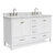 ARIEL Cambridge Collection 61'' White Rectangle Sinks Opened View