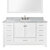 ARIEL Cambridge Collection 61'' White Rectangle Sink Vanity Front View
