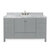 ARIEL Cambridge Collection 61'' Grey Rectangle Sink Front View