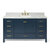 ARIEL Cambridge Collection 61'' Midnight Blue Rectangle Sink Vanity Front View