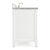 ARIEL Cambridge Collection 61'' White Rectangle Sink Side View