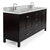 ARIEL Cambridge Collection 73'' Espresso Oval Sinks Angle Closed View