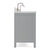 ARIEL Cambridge Collection 73'' Grey Oval Sinks Side View