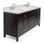 ARIEL Cambridge Collection 73'' Espresso Rectangle Sinks Angle Closed View