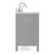 ARIEL Cambridge Collection 73'' Grey Rectangle Sinks Side View