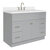ARIEL Hamlet Collection 49'' Grey w/ White Quartz Top Angle Closed View