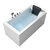 ARIEL Platinum Whirlpool 59" Bathtub Left Drain Water Fill View