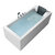 ARIEL Platinum Whirlpool 70" Bathtub Left Drain Water Fill View