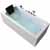 ARIEL Platinum 70" Whirlpool Right Drain Rectangular Bathtub, White, 70"W x 31-1/2"D x 24-29/32"H