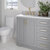 ARIEL Taylor 37'' W Single Sink Bath Vanity with Left Offset Oval Sink and Carrara White Marble Countertop