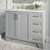 ARIEL Taylor 43'' W Single Sink Bath Vanity with Left Offset Rectangle Sink and Carrara White Marble Countertop