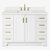 ARIEL Taylor 49'' W Single Sink Bath Vanity with Rectangle Sink and White Quartz Countertop, Front View
