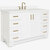 ARIEL Taylor 55'' W Single Sink Bath Vanity with Rectangle Sink and White Quartz Countertop, Angle View