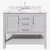 ARIEL Bayhill 43'' W Single Sink Bath Vanity with Oval Sink and Carrara White Marble Countertop, Front View