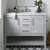 ARIEL Bayhill 43'' W Single Sink Bath Vanity with Rectangle Sink and Carrara White Marble Countertop