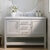 ARIEL Bayhill 49'' W Single Sink Bath Vanity with Oval Sink and Carrara White Marble Countertop
