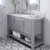 ARIEL Bayhill 49'' W Single Sink Bath Vanity with Rectangle Sink and Carrara White Marble Countertop