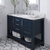 ARIEL Bayhill 49'' W Single Sink Bath Vanity with Rectangle Sink and Carrara White Marble Countertop