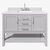 ARIEL Bayhill 49'' W Single Sink Bath Vanity with Rectangle Sink and White Quartz Countertop, Front View