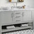 ARIEL Bayhill 55'' W Single Sink Bath Vanity with Oval Sink and Carrara White Marble Countertop