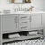 ARIEL Bayhill 55'' W Single Sink Bath Vanity with Oval Sink and White Quartz Countertop
