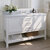 ARIEL Bayhill 55'' W Single Sink Bath Vanity with Oval Sink and White Quartz Countertop