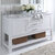 ARIEL Bayhill 61'' W Double Sink Bath Vanity with Oval Sinks and Carrara White Marble Countertop
