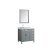 37" Grey Left Rectangle Sink Product View