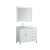 43" White Left Rectangle Sink Product View