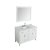 49" White Rectangle Sink Product Angle View
