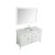 61" White Oval Sink Product Angle View