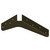 Best Brackets Imported ADA Shelf Support Standard Steel Bracket 5" D x 8" H in Brown, Sold As 10-Piece