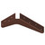 Best Brackets Imported ADA Shelf Support Standard Steel Bracket 5" D x 8" H in Copper, Sold As 10-Piece