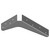 Best Brackets USA Made ADA Shelf Support Standard Steel Bracket 5" D x 8" H in Gray, Sold As 10-Piece