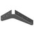 Best Brackets USA Made ADA Shelf Support Standard Steel Bracket 5" D x 8" H in Primer, Sold As 10-Piece