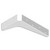 Best Brackets USA Made ADA Shelf Support Standard Steel Bracket 5" D x 8" H in White, Sold As 10-Piece