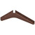 Best Brackets Imported ADA Shelf Support Standard Steel Bracket 8" D x 12" H in Copper, Sold As 10-Piece