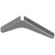 Best Brackets USA Made ADA Shelf Support Standard Steel Bracket 8" D x 12" H in Gray, Sold As 10-Piece