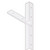Best Brackets Imported Extended Concealed Flat Bracket (2.0 Version) with 9" Support Arm in White, Sold As Pair